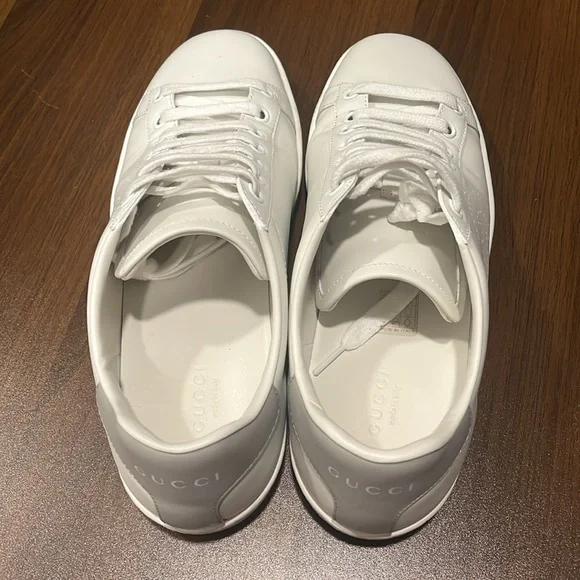 Gucci Ace Sneakers - White/Silver - Picture 6 of 8